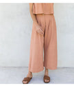 Linen Culotte Trousers Women