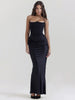 FJØRNA Studio | Women's Maxi Dress Silver | Emilia Corset Dress