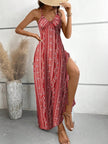 FJØRNA Julia casual vacation maxi dress for women, flowing fabric, sleeveless design, and relaxed fit ideal for summer outings.