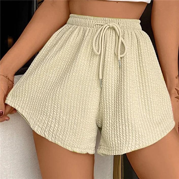 Mistila - Women's Casual Shorts with Drawstring