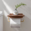 Hepibeth | Premium Toilet Paper Holder with Shelf