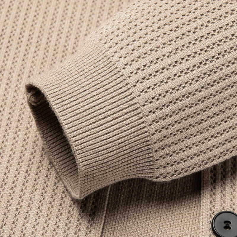 Michael – Men's Cardigan Knitted Stylish | V-neck Sweater 4