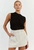 FJØRNA women's sleeveless knit tank top with a fitted design, soft fabric, and classic sleeveless style for casual wear.