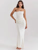FJØRNA Studio | Women's Maxi Dress Silver | Emilia Corset Dress