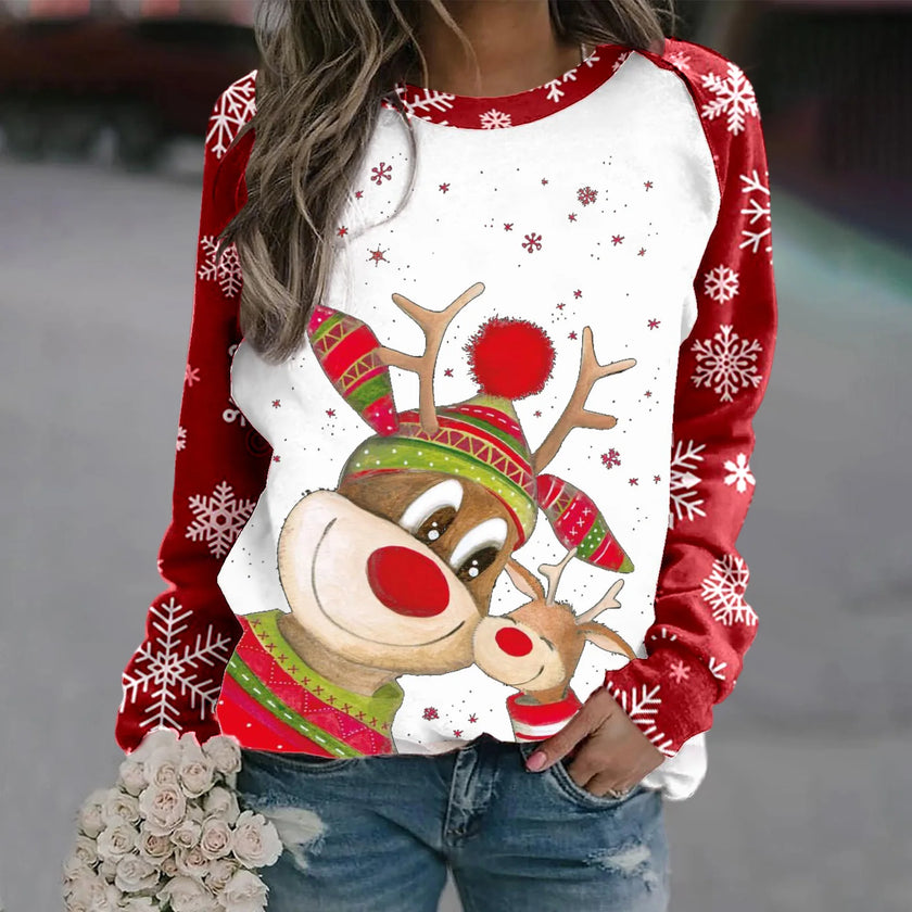 Clara – Christmas Jumper Women’s Stylish 3D Print | Pullover 17