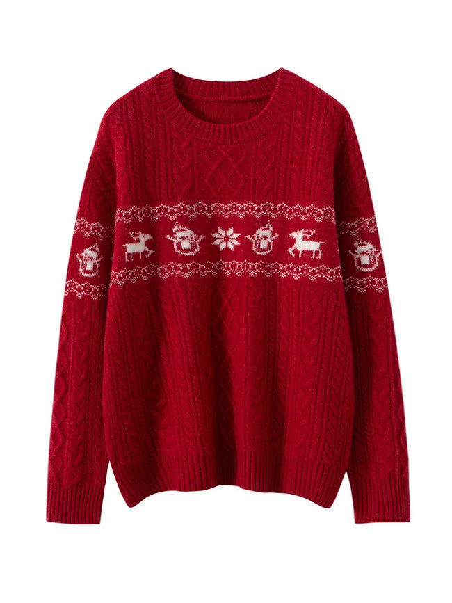 David – Christmas Jumper Mens - Cozy Jacquard | Pullover 1