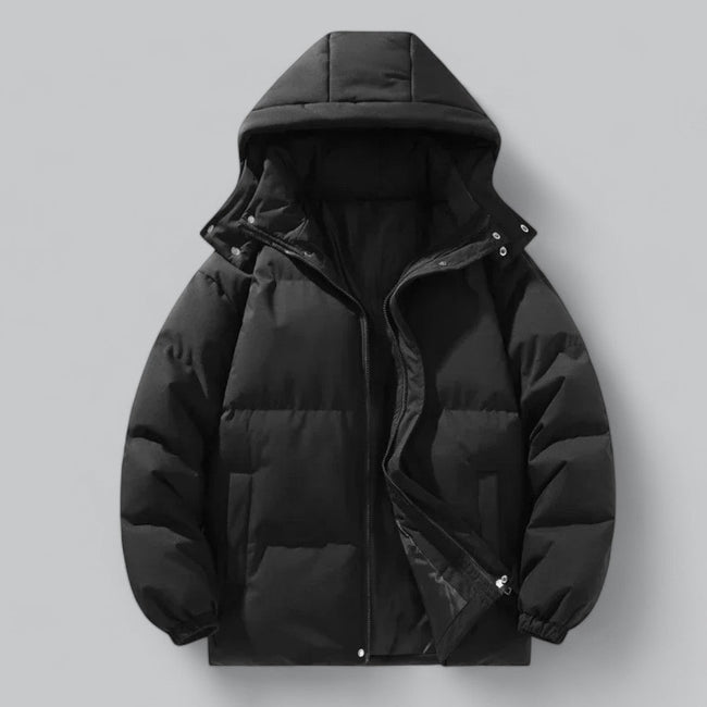 Ethan | Men’s Hooded Puffer Down Jacket Water-Repellent Parka