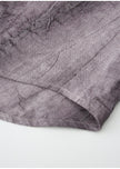 FJØRNA women's linen pleated shirt, lightweight tops with a relaxed fit and classic button front, displayed on a hanger.