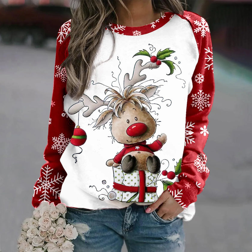 Clara – Christmas Jumper Women’s Stylish 3D Print | Pullover 4