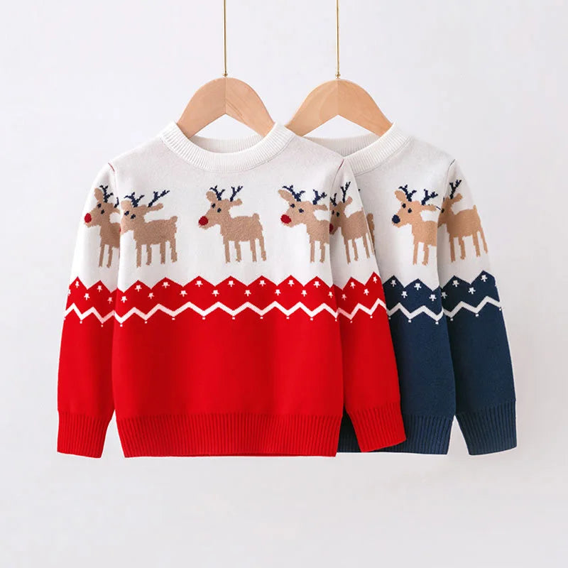 Oliver – Christmas Jumper Mens - Cozy Cartoon Style | Knitted Pullover 1