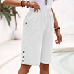 FJØRNA lightweight summer shorts for women, relaxed fit and breathable flowy fabric, shown on a model.