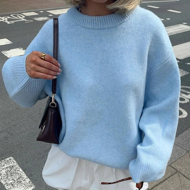 Hannah – Oversized Sweater Women’s Cozy Crew Neck | Pullover 1