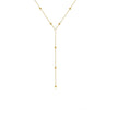 Lily | Elegant Layered Y-Necklace with Dainty Beads – Gold & Silver