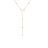 Lily | Elegant Layered Y-Necklace with Dainty Beads – Gold & Silver