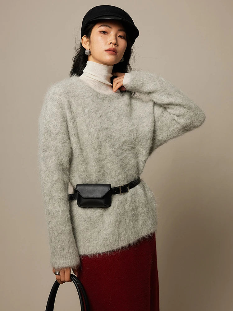 Ava – Crew Neck Women's Sweater | Cozy Casual Knitwear 3