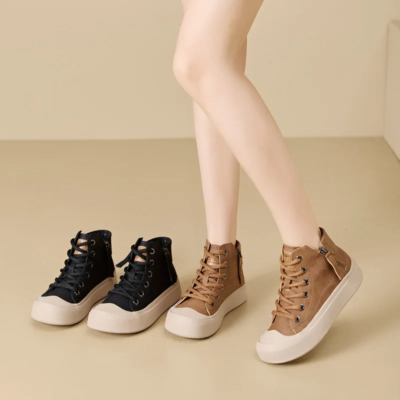 Mia – Women’s Retro High Top Sneakers | Casual Chic Style 6