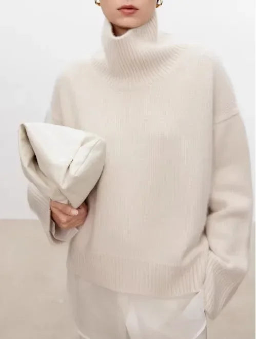 Clara – Cashmere Sweater Women - Cozy Turtleneck Style | Sweater 12