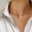 Lily | 3-Layer Gold & Silver Necklace Set with Heart or Cross Pendant