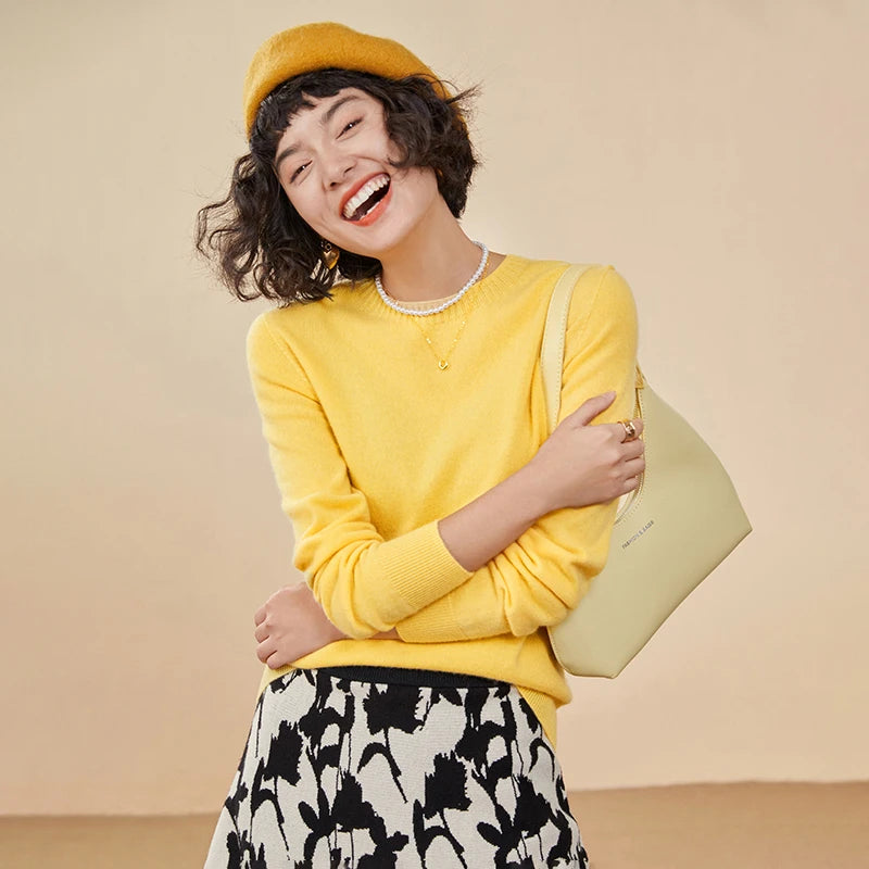 Clara – Cashmere Sweater Women’s Cozy Crew Neck | Sweater 24