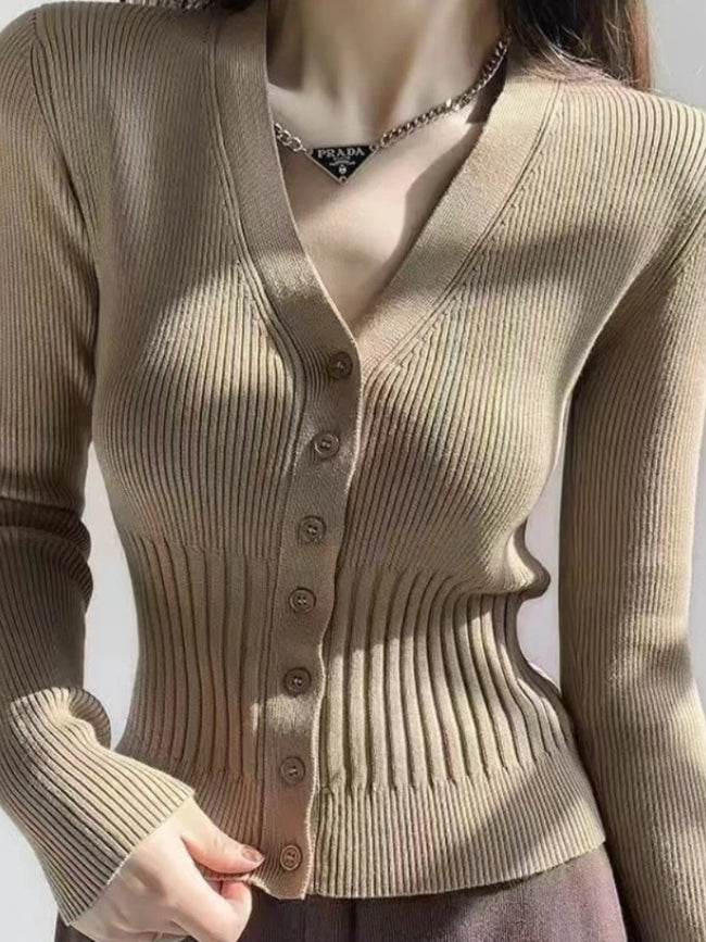Ava – Cardigan Ladies Women’s Cropped Knitwear | Stylish Top 1
