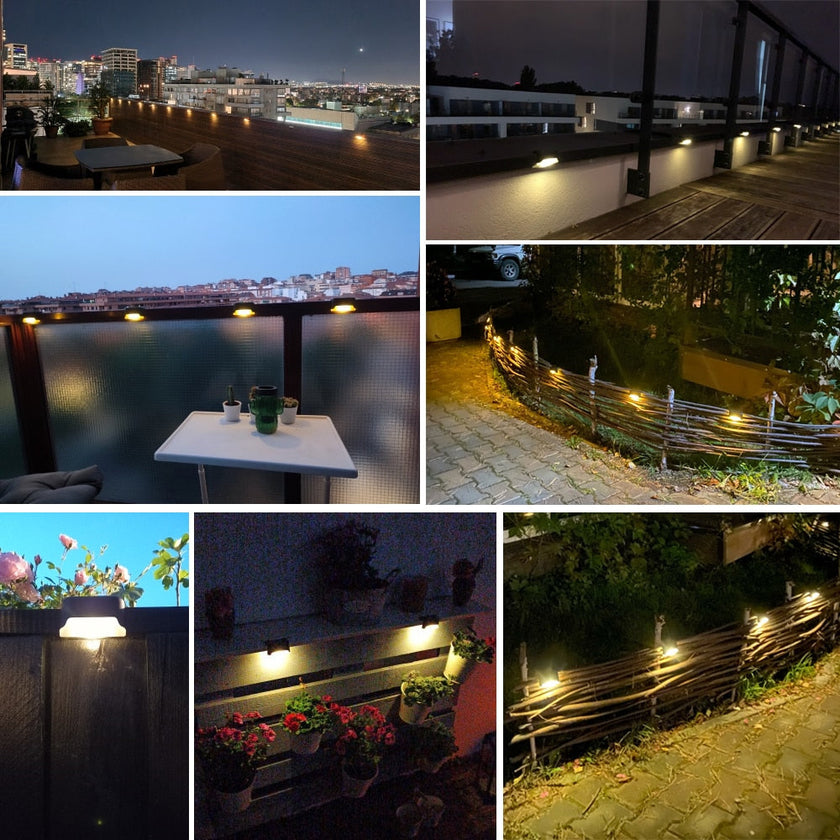 Solar-Powered LED Glow Step Lights | Weather-Resistant Design