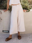 Linen Culotte Trousers Women