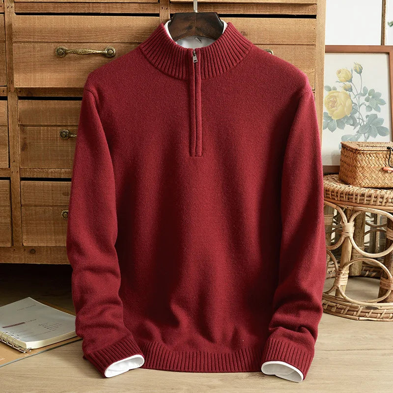 Samuel – Men's Half Zip Sweater - Stylish/Warm | Jumper 9