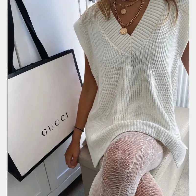 Emma – [sweater vest women] - Stylish Casual | Knit Vest 3