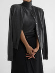 FJØRNA women's sleeveless wool vest, soft and warm, shown on a model with a neutral background, perfect for layering.