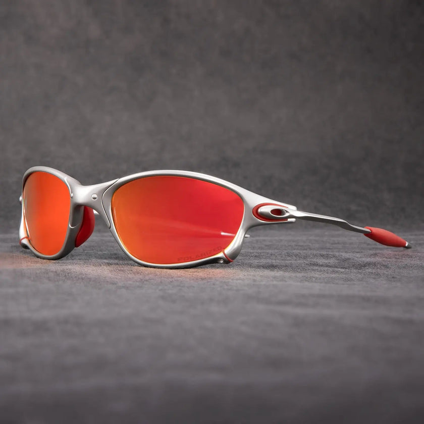FJØRNA polarized men's sunglasses with black frames and dark lenses, accessory for stylish sun protection.