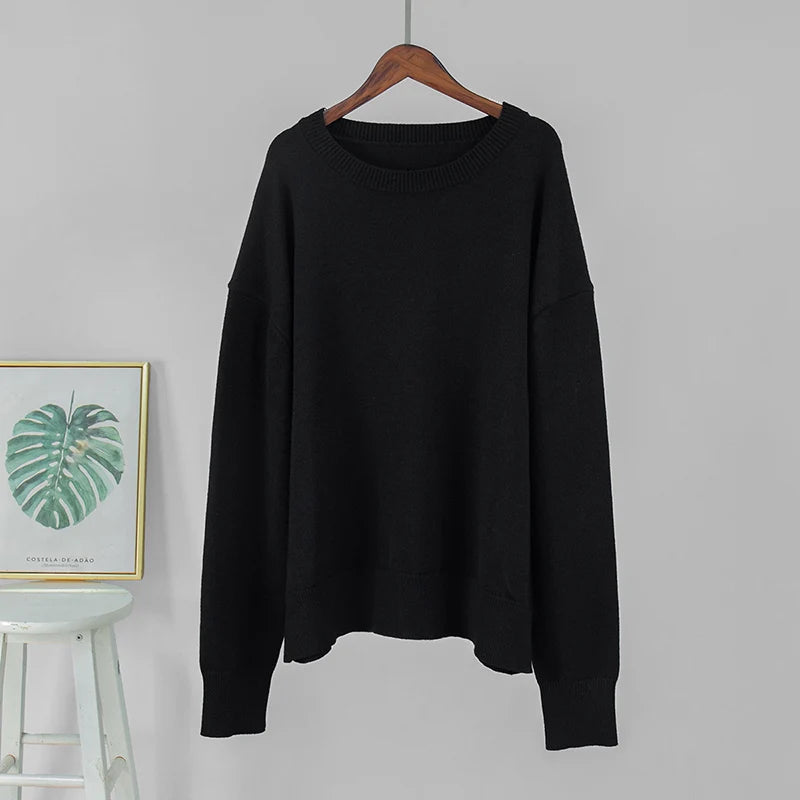 Mia – Oversized Sweater Women’s Cozy Crew Neck | Knitwear 12