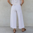 Linen Culotte Trousers Women