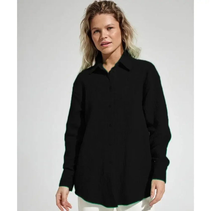 Lacceti Valencia 100% cotton summer shirt, lightweight and breathable, in a stylish design perfect for warm weather.