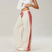 FJØRNA women's high waist cotton joggers with elastic waistband, comfortable casual pants for women.
