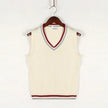 Christof - Men's Chunky V-Neck Sleeveless Knit Sweater