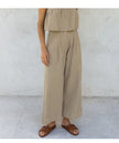 Linen Culotte Trousers Women