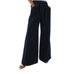 Denim Jeans Women Wide Leg Drawstring