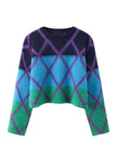 Mia – Crew Neck Women’s Cozy Colorblock Sweater | Pullover 4