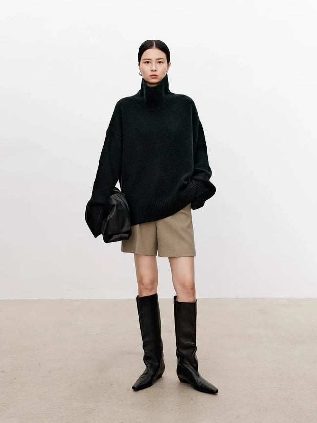 Clara – Cashmere Sweater Women - Cozy Turtleneck Style | Sweater 1