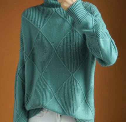 Skjola | Timeless Argyle Polo Sweater