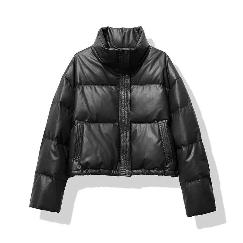 Stylish Black Puffer Jacket - 3