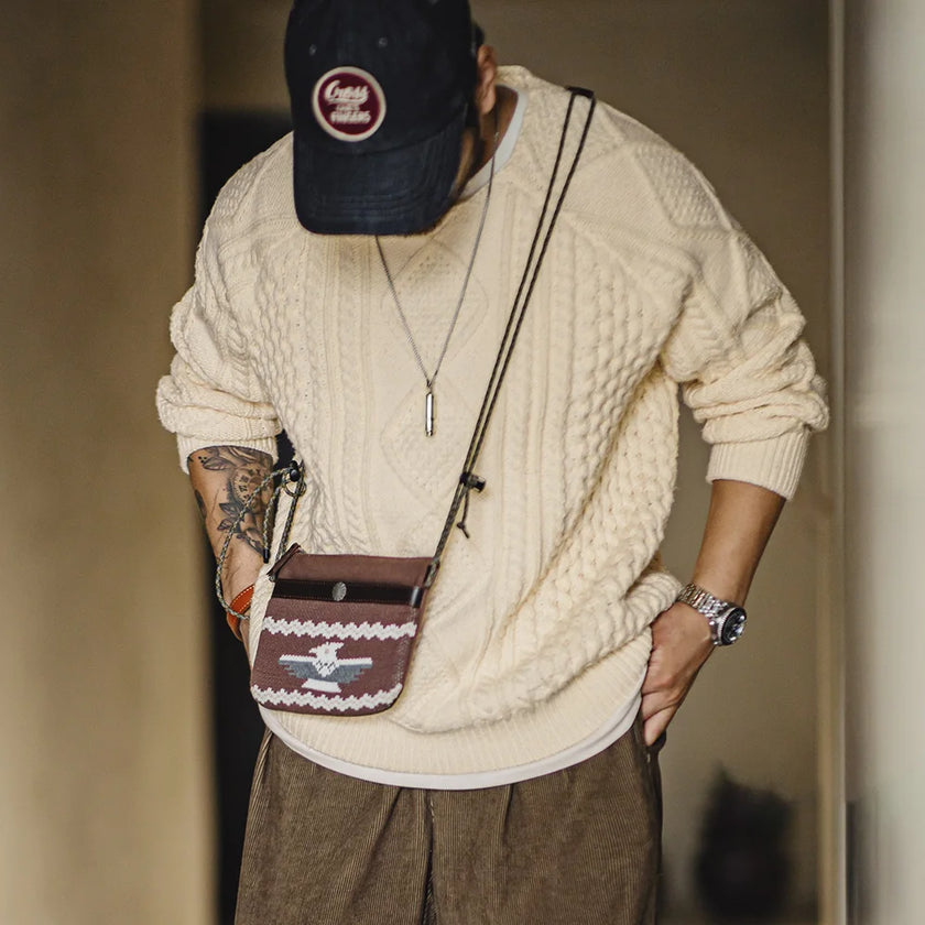 Max – jumper Men’s Cozy Retro | Knit Pullover 5