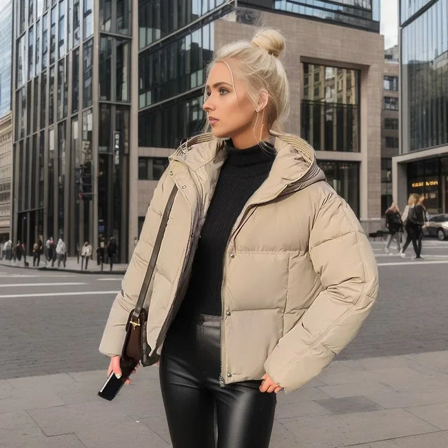 Mia – Women's Jacket - Stylish Black Puffer Jacket | Warm Winter Coat 1