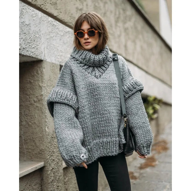 Emma – Black Turtleneck + Women’s - Stylish/Oversized | Sweater 2