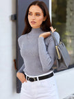 Ribbed Turtleneck Sweater