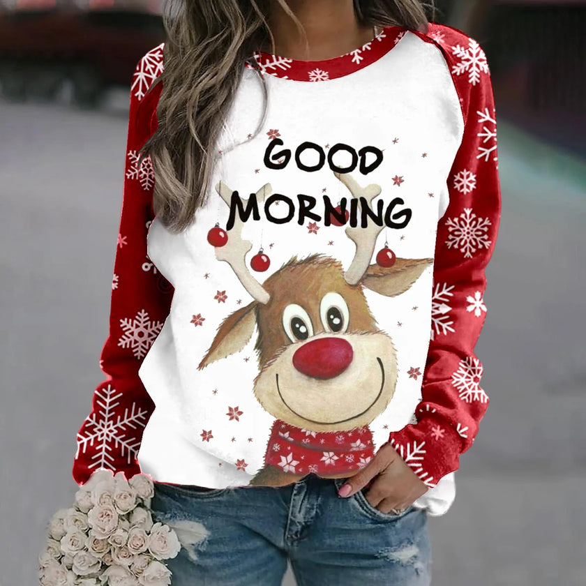 Clara – Christmas Jumper Women’s Stylish 3D Print | Pullover 20