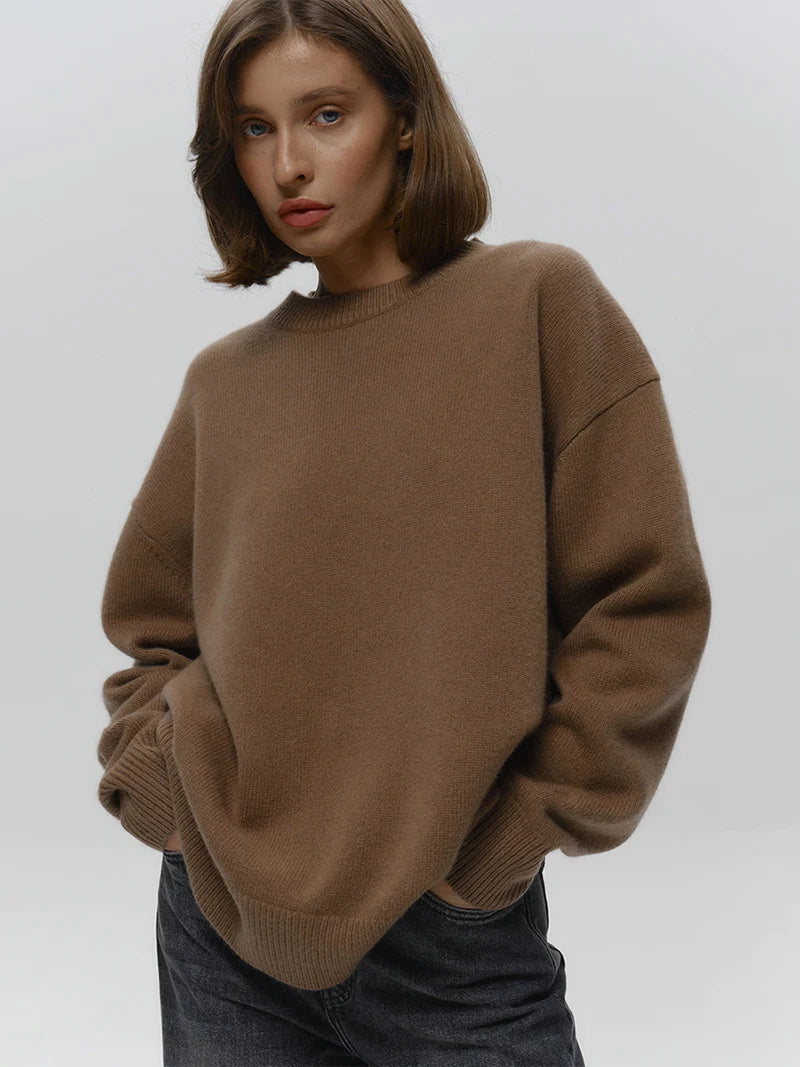 Mia – Oversized Sweater Women’s Cozy Crew Neck | Knitwear 5