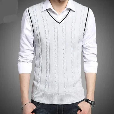 Max – Mens Sweater Vest - Stylish Knit | V Neck Design 3