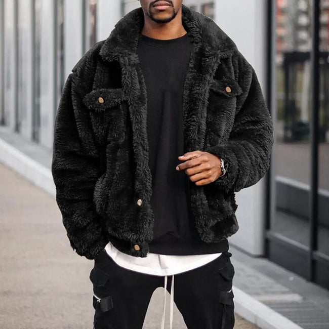 Max – Suede Jacket Man - Stylish Plush | Winter Coat 1