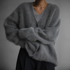 Elegant Button-Detail Cashmere Cardigan